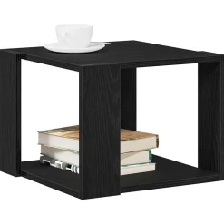 vidaXL Kaffeebord Svart Ek 40 x 40 x 30 cm Konstruerat trä