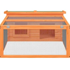 Sale vidaXL Kaninbur 117,5x97x47,5 cm massiv furu Brun