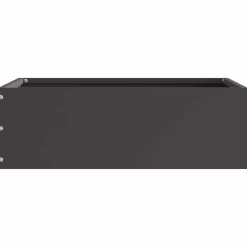 Discount vidaXL Kant för gräsmatta 40 x 40 x 13 cm Stål Svart