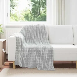 Sale vidaXL Kastfilt 150 x 130 cm Fleece Grå