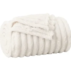 vidaXL Kastfilt Kräm 150 x 130 cm Fleece