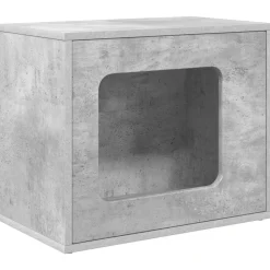 vidaXL Katt hus Betong 51 x 30 x 42,5 cm Konstruerat trä