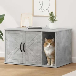 vidaXL Katt hus Betong 85 x 55 x 50 cm Konstruerat trä