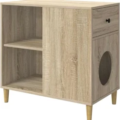 vidaXL Katt hus Sonoma 72 x 42,5 x 70 cm Konstruerat trä