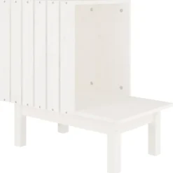 Outlet vidaXL Kattkoja 60x36x60 cm massiv furu Vit