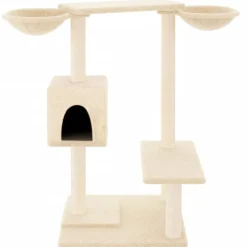 Clearance vidaXL Katträd med klöspelare gräddvit 82 cm Kräm