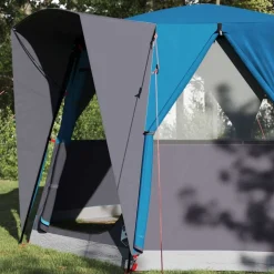 vidaXL Kådtält för 3 personer med tak Blå och grå 320 x 320 x 203 cm