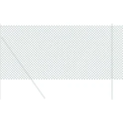vidaXL Kedjelänk Stängsel Grön 10 x 0,8 m Stål
