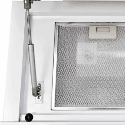 vidaXL Köksfläkt härdat glas 600 mm vit