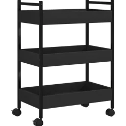 Online vidaXL Köksvagn 50x30x70 cm konstruerat trä Svart