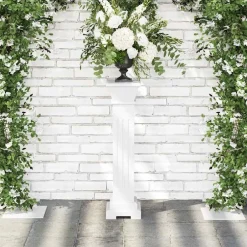 New vidaXL Klassisk blompelare MDF Vit