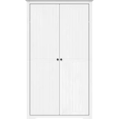 Online vidaXL Klädskåp BODO 99x53,5x173 cm massiv furu Vit