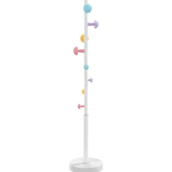 New vidaXL Klädställning 172 cm pulverlackerat järn Vit