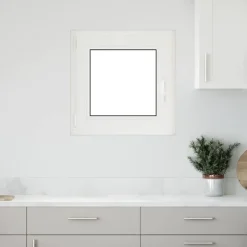 Online vidaXL Källarfönster RISOR 50 x 50 cm PVC och glas Vit