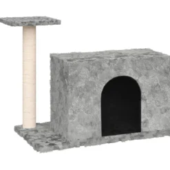 vidaXL Klösträd med klöspelare sisal ljusgrå 51 cm