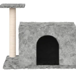 vidaXL Klösträd med klöspelare sisal ljusgrå 51 cm