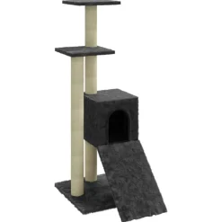 Online vidaXL Klösträd med klöspelare i sisal 92 cm Mörkgrå