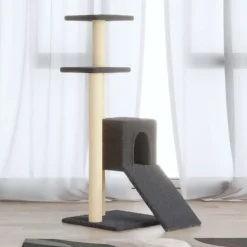 Online vidaXL Klösträd med klöspelare i sisal 92 cm Mörkgrå