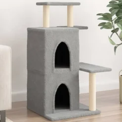 Sale vidaXL Klösträd med sisalpelare 97 cm Ljusgrå