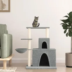 Sale vidaXL Klösträd med sisalpelare 83 cm Ljusgrå