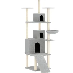 Discount vidaXL Klösträd med sisalpelare 175 cm Ljusgrå