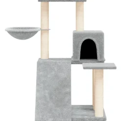 vidaXL Klösträd med sisalpelare ljusgrå 82 cm