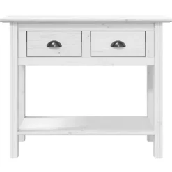 New vidaXL Konsolbord BODO 91x35x74 cm massiv furu Vit
