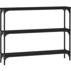 Online vidaXL Konsolbord 100x22,5x75 cm konstruerat trä Svart