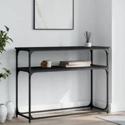 Hot vidaXL Konsolbord 100x35,5x75 cm konstruerat trä Svart