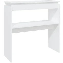 Online vidaXL Konsolbord 80x30x80 cm konstruerat trä Vit
