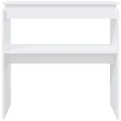 Online vidaXL Konsolbord 80x30x80 cm konstruerat trä Vit