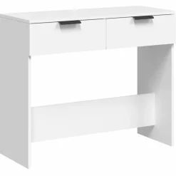 Best vidaXL Konsolbord 90x36x75 cm konstruerat trä Vit