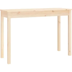 Hot vidaXL Konsolbord 110x40x75 cm massiv furu Naturfärg
