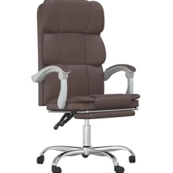 Discount vidaXL Kontorsstol konstläder Brun