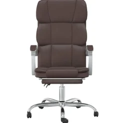 Discount vidaXL Kontorsstol konstläder Brun