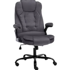 New vidaXL Kontorsstol sammet Mörkgrå