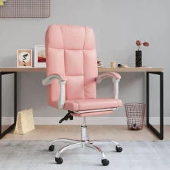 Online vidaXL Kontorsstol konstläder Rosa