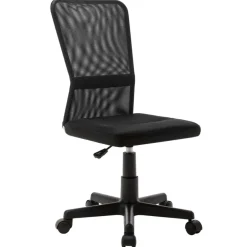 Hot vidaXL Kontorsstol 44x52x100 cm nättyg Svart