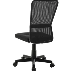 Hot vidaXL Kontorsstol 44x52x100 cm nättyg Svart