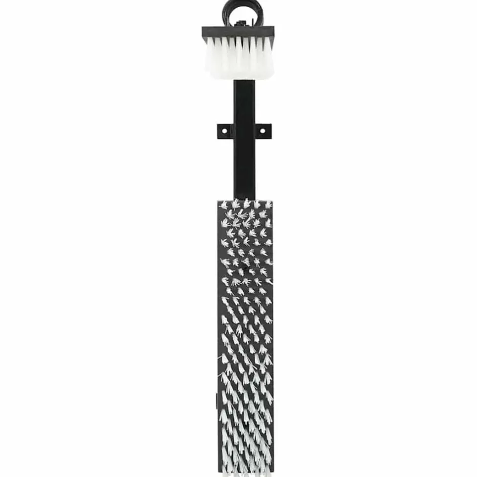 Clearance vidaXL Kossborstar Justerbar Svart och t 84 x 10 x 91 cm PVC Vit