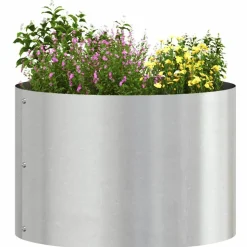 vidaXL Krukring 5 pcs Silver 30 x 30 x 20 cm Rostfritt stål