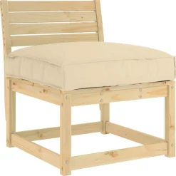 vidaXL Kudde Beige 70 x 70 x 12 cm Oxford Tyg