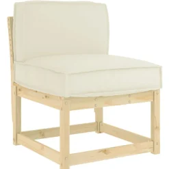 vidaXL Kudde Kräm 60 x 40 x 12 cm Oxford Tyg