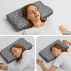 vidaXL Kudde med kudde Grå 60 x 34 x 11 cm Polyester
