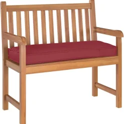 vidaXL Kudde 100 x 40 x 8 cm Oxford Tyg Vinröd