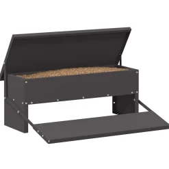 New vidaXL Kyckling Trampmatare 48,5 x 39,5 x 19 cm Kallvalsat Stål Svart