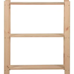 vidaXL Lagerhylla 3 hyllplan 80x28,5x90 cm massiv furu