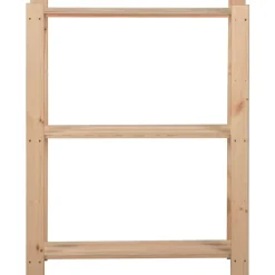 vidaXL Lagerhylla 3 hyllplan 60x28,5x90 cm massiv furu