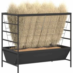 Outlet vidaXL Lantbruks Foderautomat 100 x 60 x 90 cm Kallvalsat Stål Svart