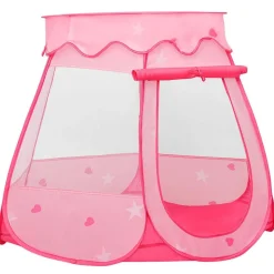 vidaXL Lektält för barn rosa 102x102x82 cm